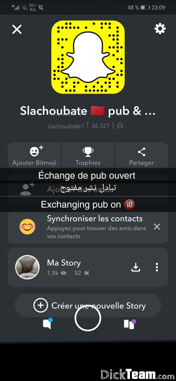 Profil de slachoubate1 - Homme - Bi - 25 ans : Mec marocain 25ans pour snaphot
Snapchat : slachoubate1